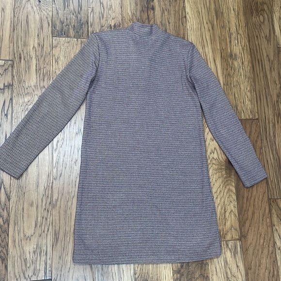 Zara Houndstooth Shift Dress with 1/4 zip front size S - Picture 9 of 9
